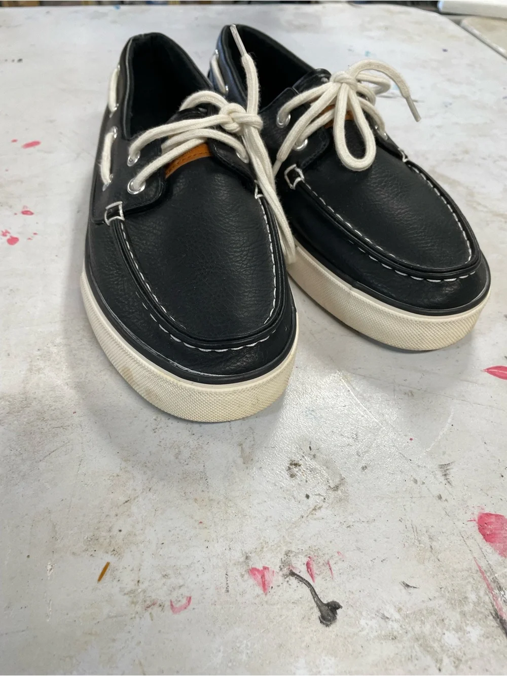 Nautica navy men’s size 7.5 boat loafer shoes